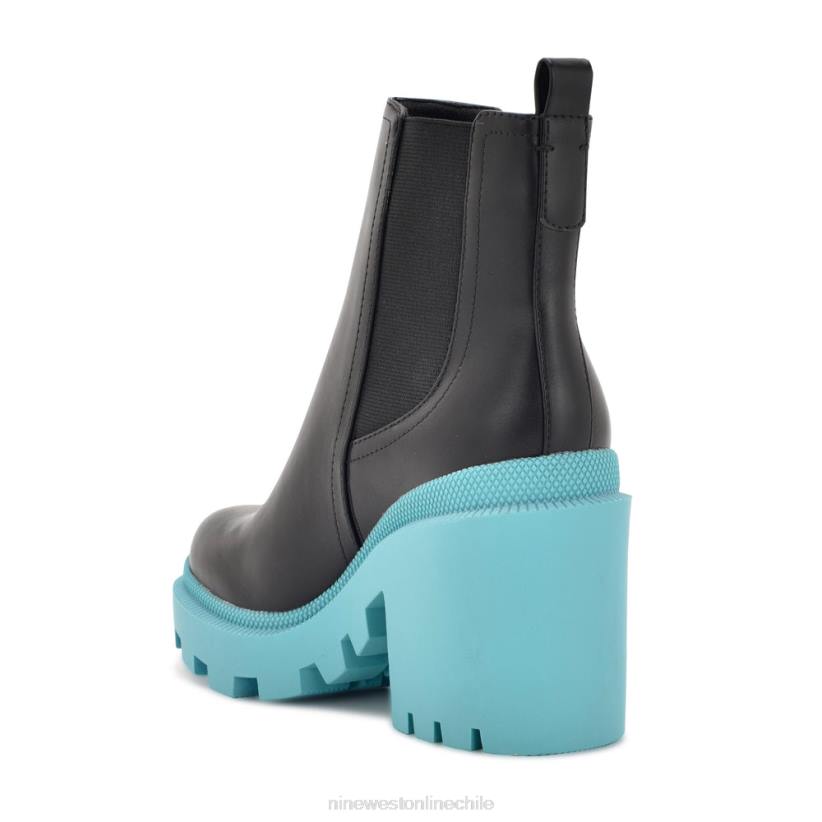 Nine West botines chelsea con suela de tacos 2Z2T940 negro/verde azulado Nine West cartera negra