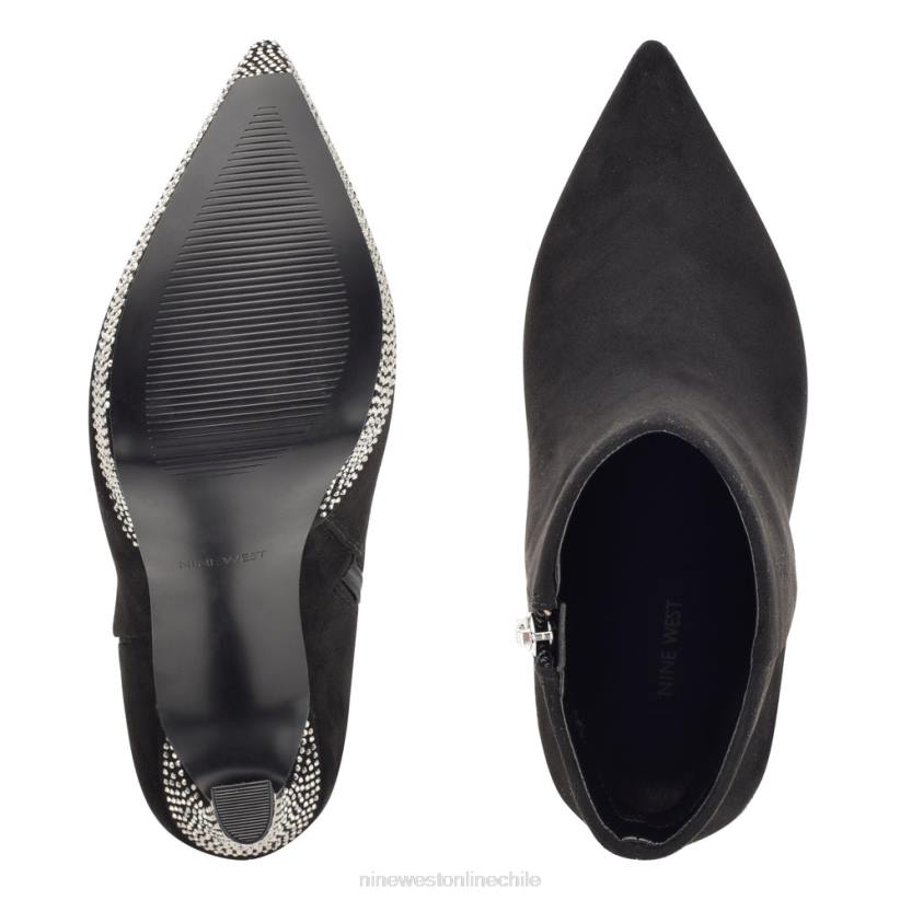 Nine West botines con plataforma loraa 2Z2T2922 gamuza negra con diamantes de imitación Nine West shoes