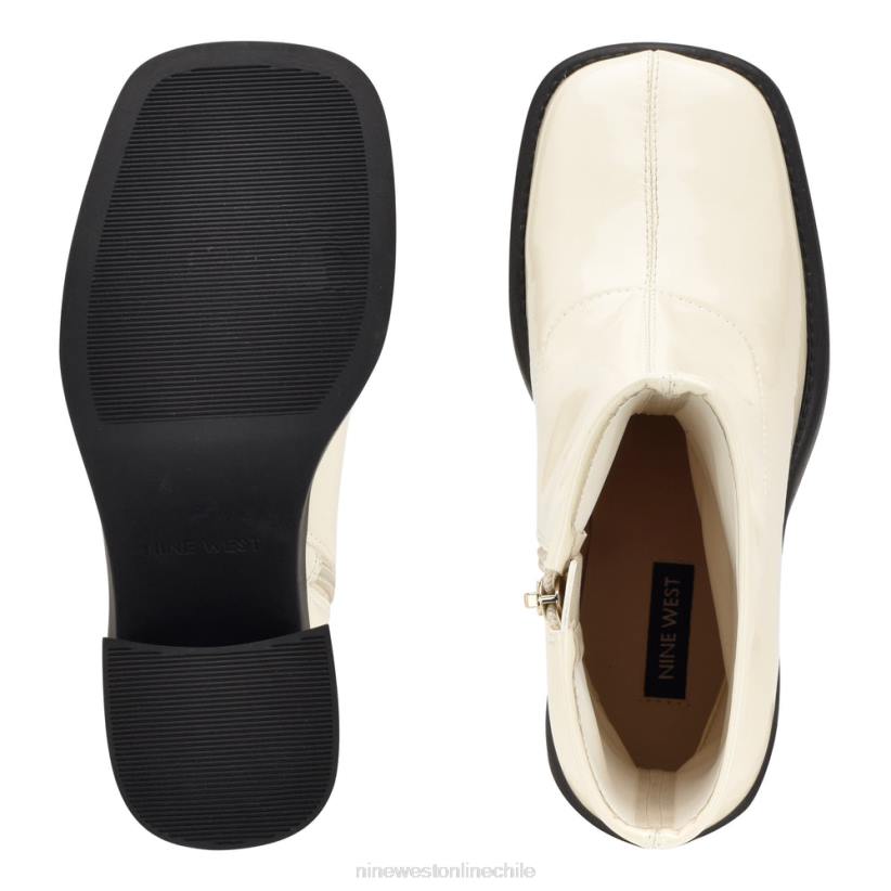 Nine West botines con plataforma y tacón Gerri 2Z2T2920 charol crema chic Nine West chile outlet