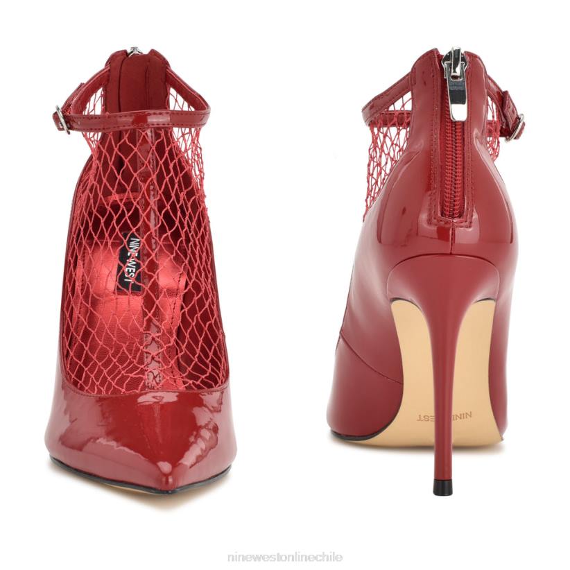 Nine West botines de vestir de rejilla 2Z2T1652 rojo charol/malla Nine West chile carteras