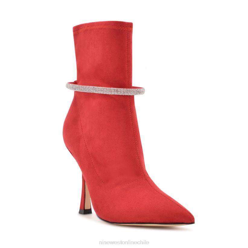 Nine West botines de vestir ferba 2Z2T2939 gamuza roja Nine West cartera negra