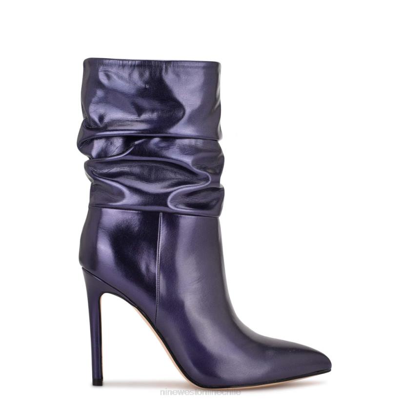 Nine West botines de vestir jenn 2Z2T1882 azul marino metalizado Nine West cartera negra