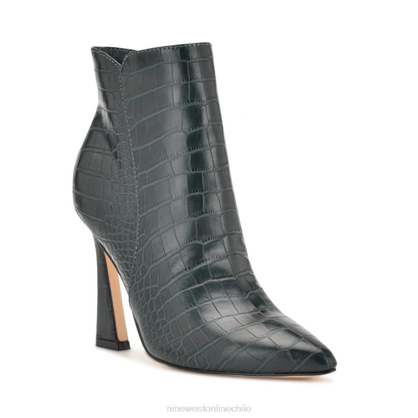 Nine West botines de vestir torrie 2Z2T1492 cocodrilo verde esmeralda Nine West cartera negra