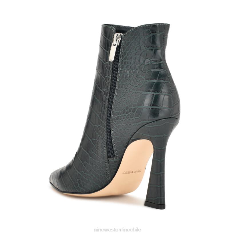 Nine West botines de vestir torrie 2Z2T1492 cocodrilo verde esmeralda Nine West cartera negra