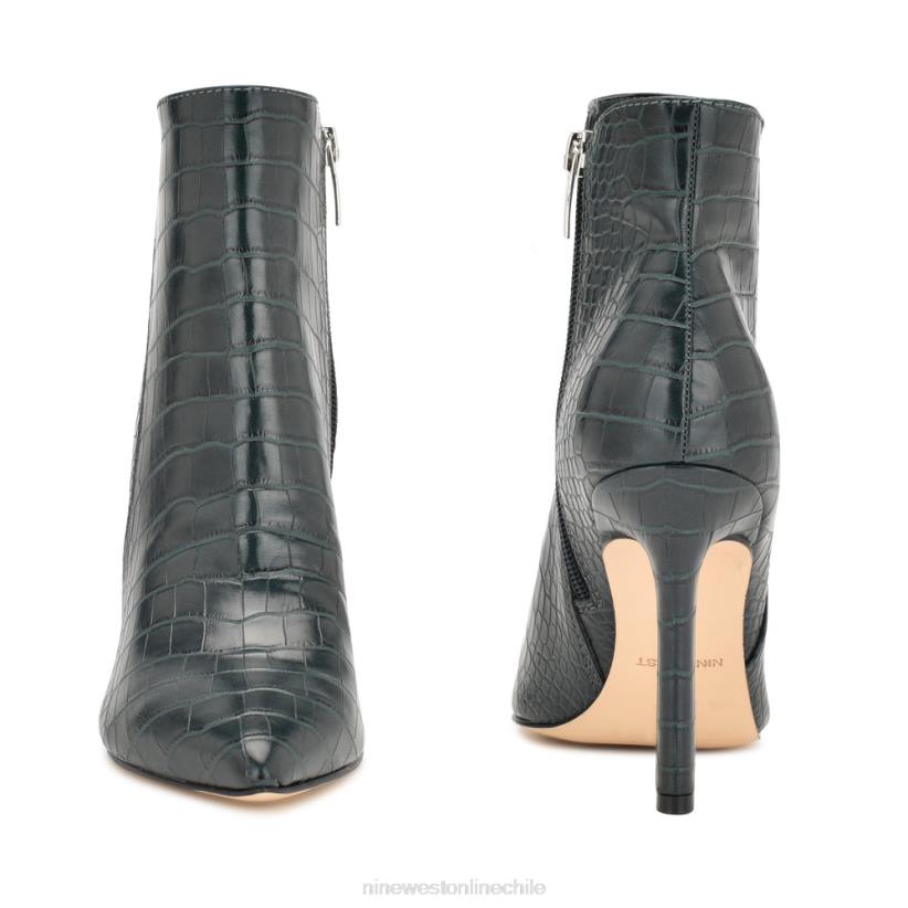 Nine West botines de vestir torrie 2Z2T1492 cocodrilo verde esmeralda Nine West cartera negra