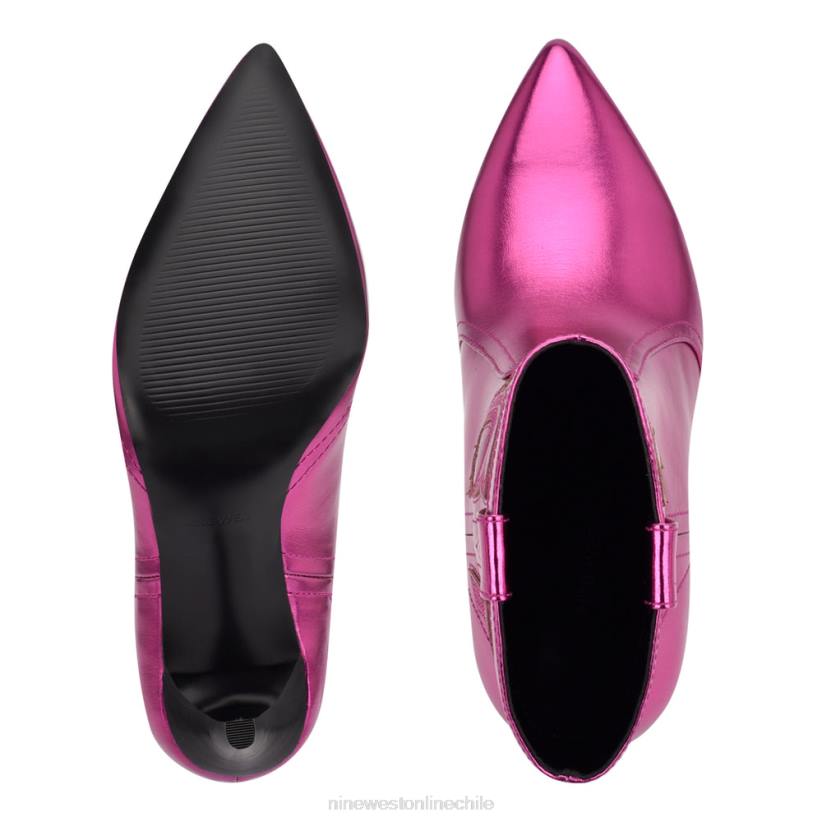 Nine West botines fluidos con tacón estilo western 2Z2T945 rosa metalizado Nine West chile outlet