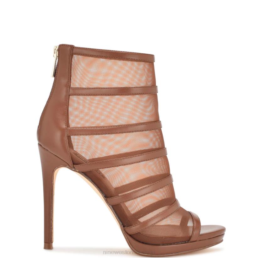 Nine West botines peep toe de malla larang 2Z2T1781 marrón medio Nine West shoes