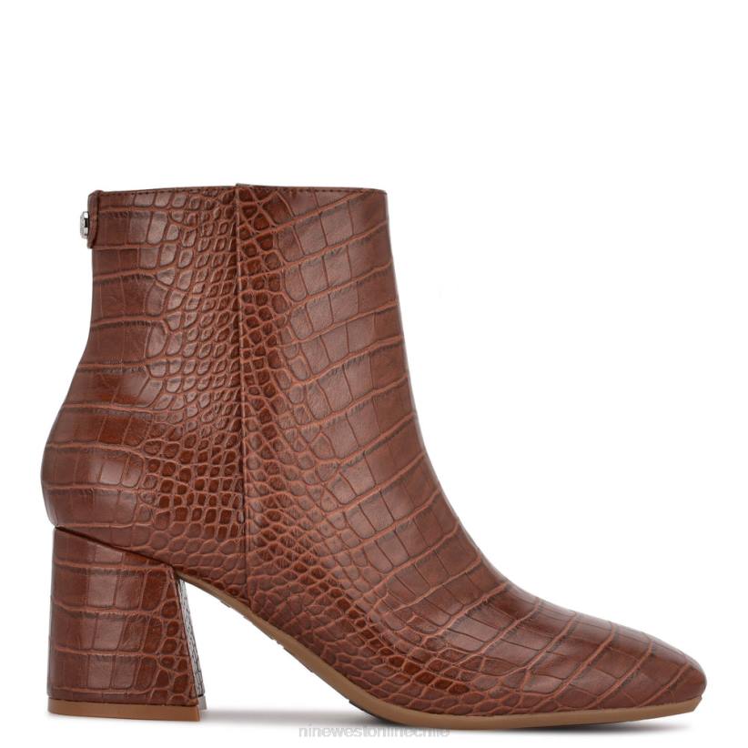 Nine West botines vivy de tacón 9x9 2Z2T2905 cocodrilo marrón Nine West sandals