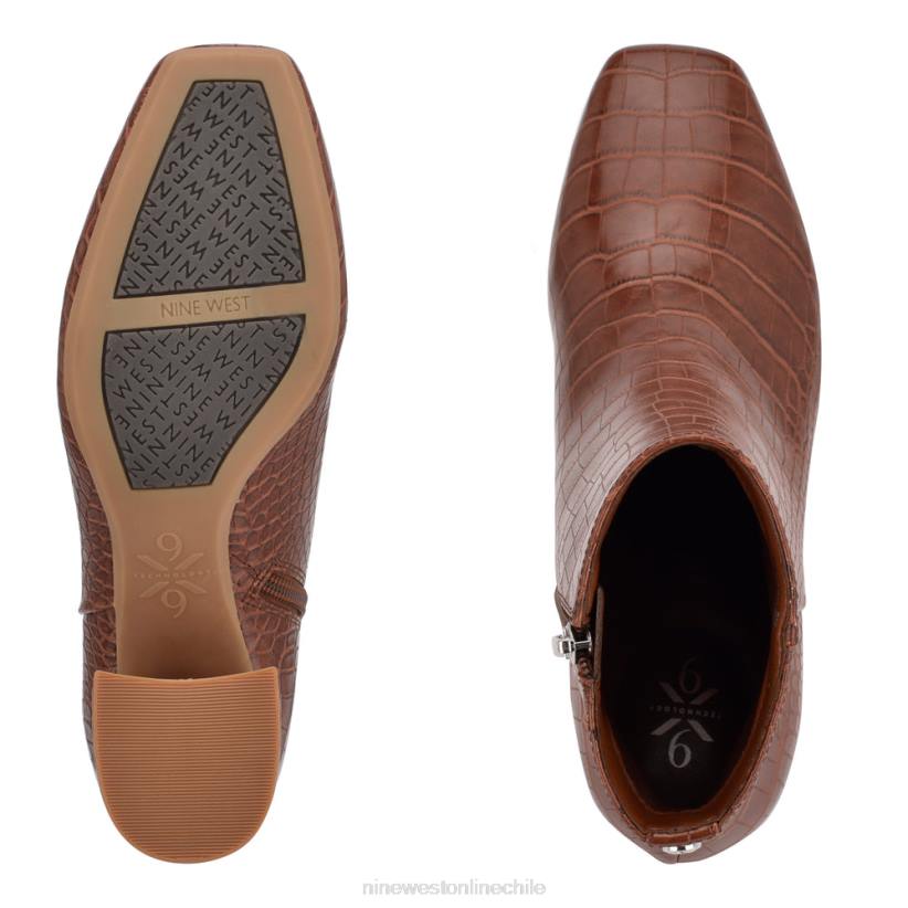 Nine West botines vivy de tacón 9x9 2Z2T2905 cocodrilo marrón Nine West sandals