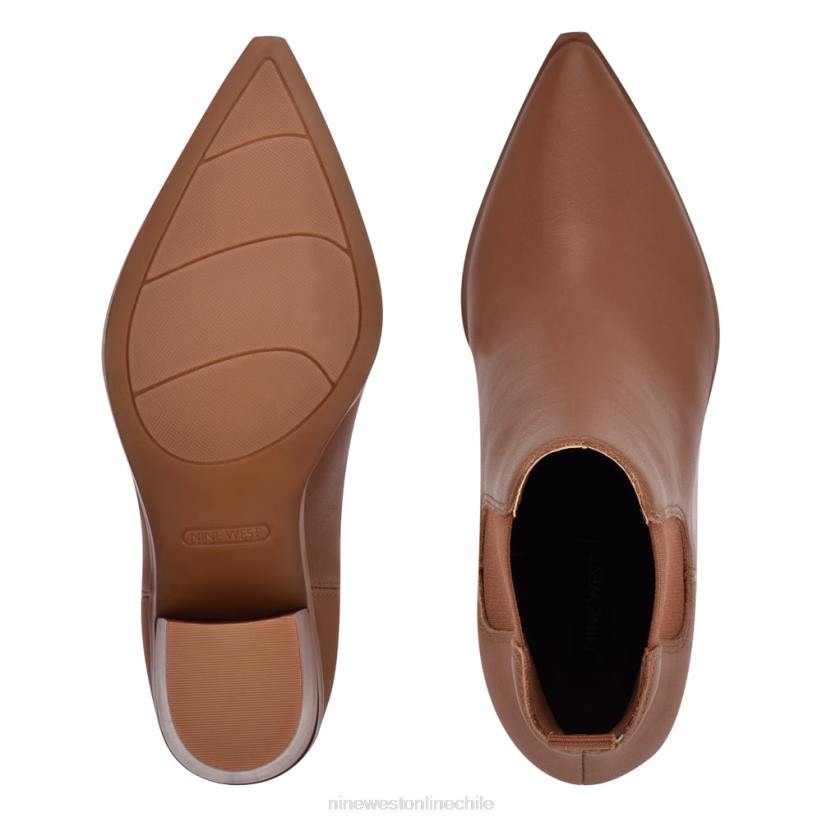 Nine West botines wyllis con tacón cuadrado 2Z2T2909 cuero marrón Nine West cartera negra