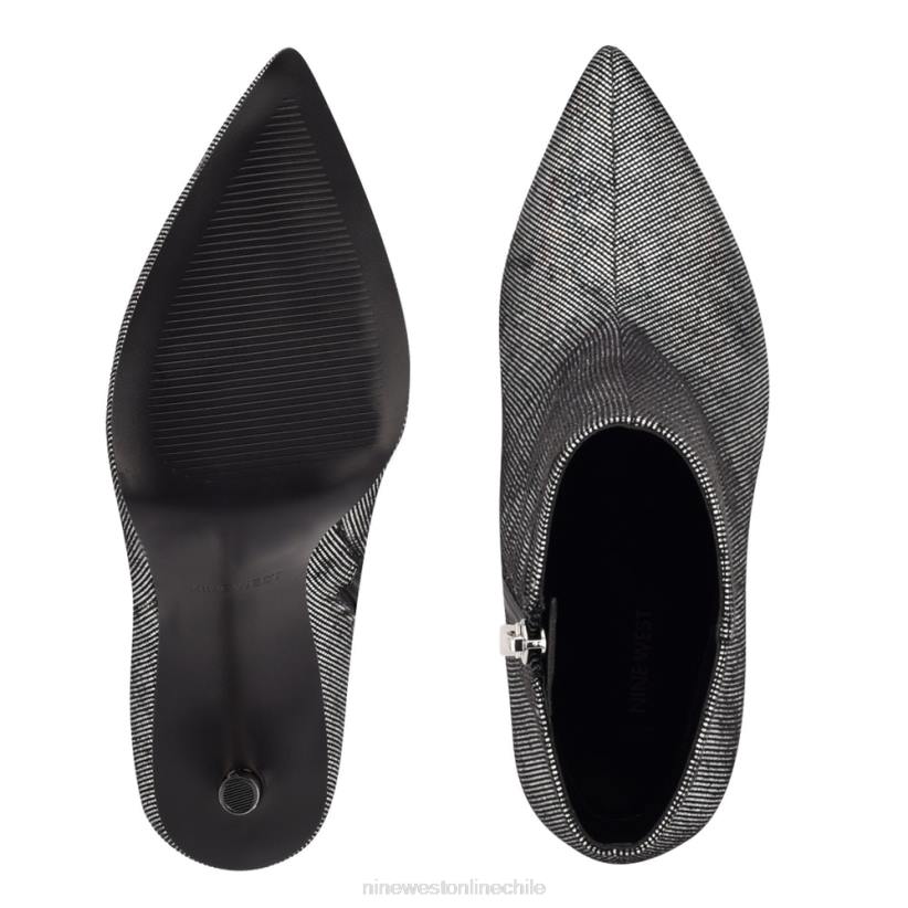 Nine West probando botines de vestir 2Z2T1861 holográfica de plata Nine West zapatillas chile
