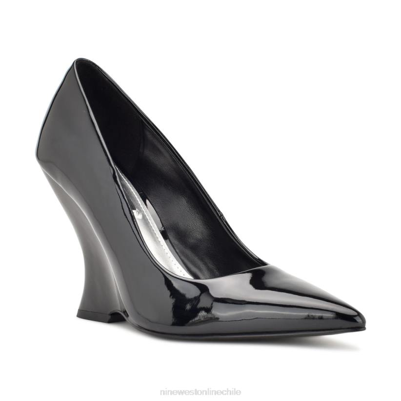 Nine West cuñas con punta puntiaguda eaava 2Z2T1137 charol negro Nine West chile outlet