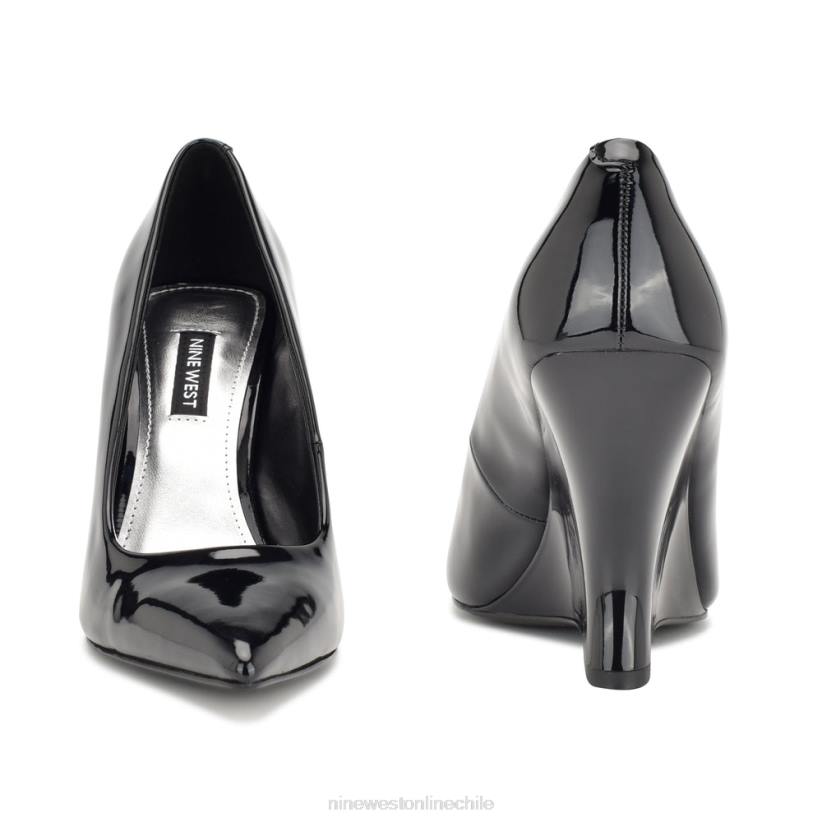 Nine West cuñas con punta puntiaguda eaava 2Z2T1137 charol negro Nine West chile outlet