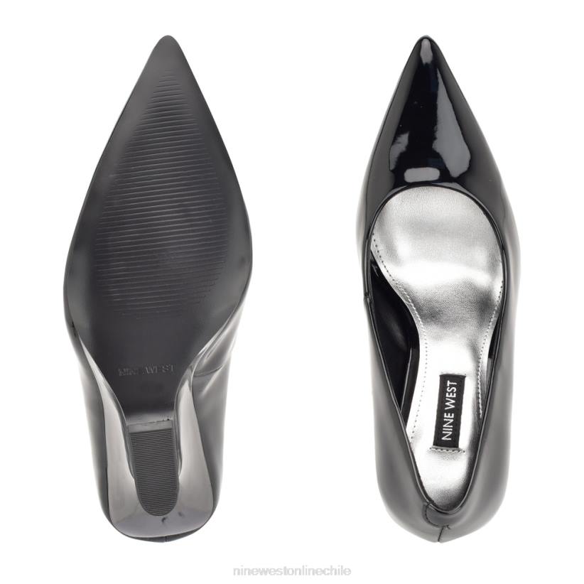 Nine West cuñas con punta puntiaguda eaava 2Z2T1137 charol negro Nine West chile outlet