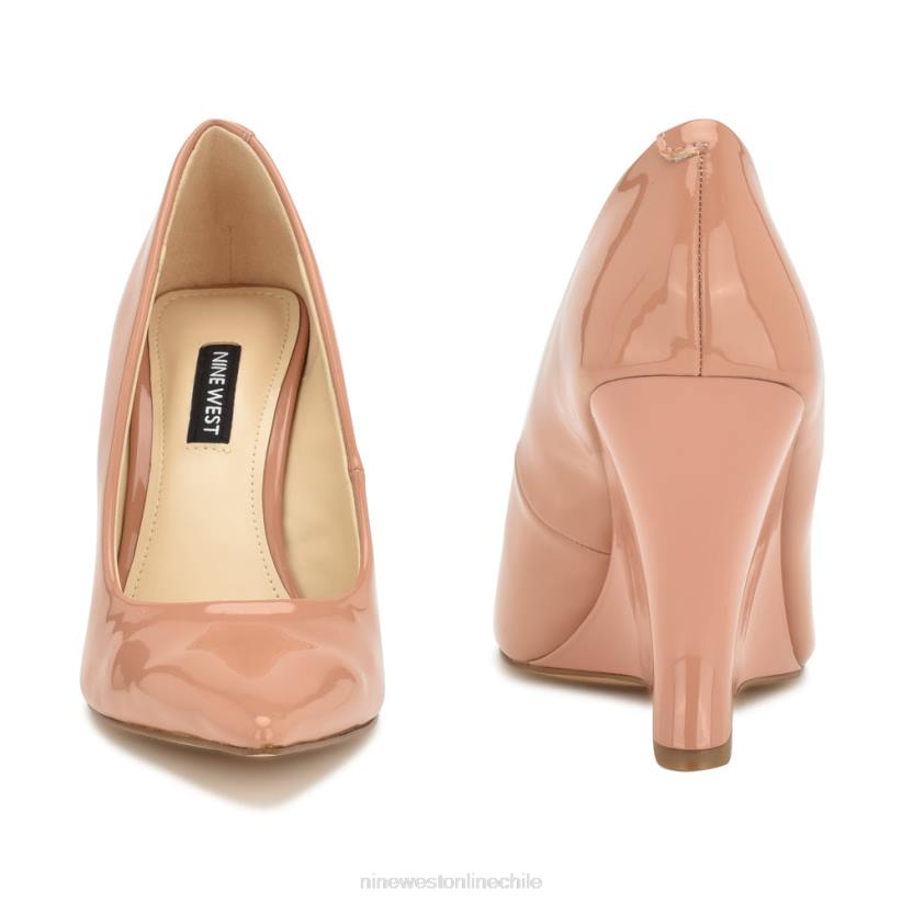 Nine West cuñas con punta puntiaguda eaava 2Z2T1138 patente natural ligera Nine West cartera negra