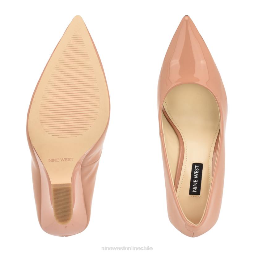 Nine West cuñas con punta puntiaguda eaava 2Z2T1138 patente natural ligera Nine West cartera negra