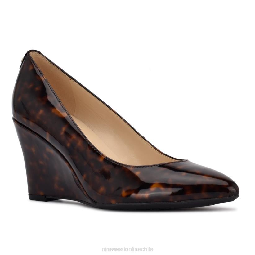 Nine West cuñas de vestir cal 9x9 2Z2T2236 tortuga marrón Nine West cartera negra