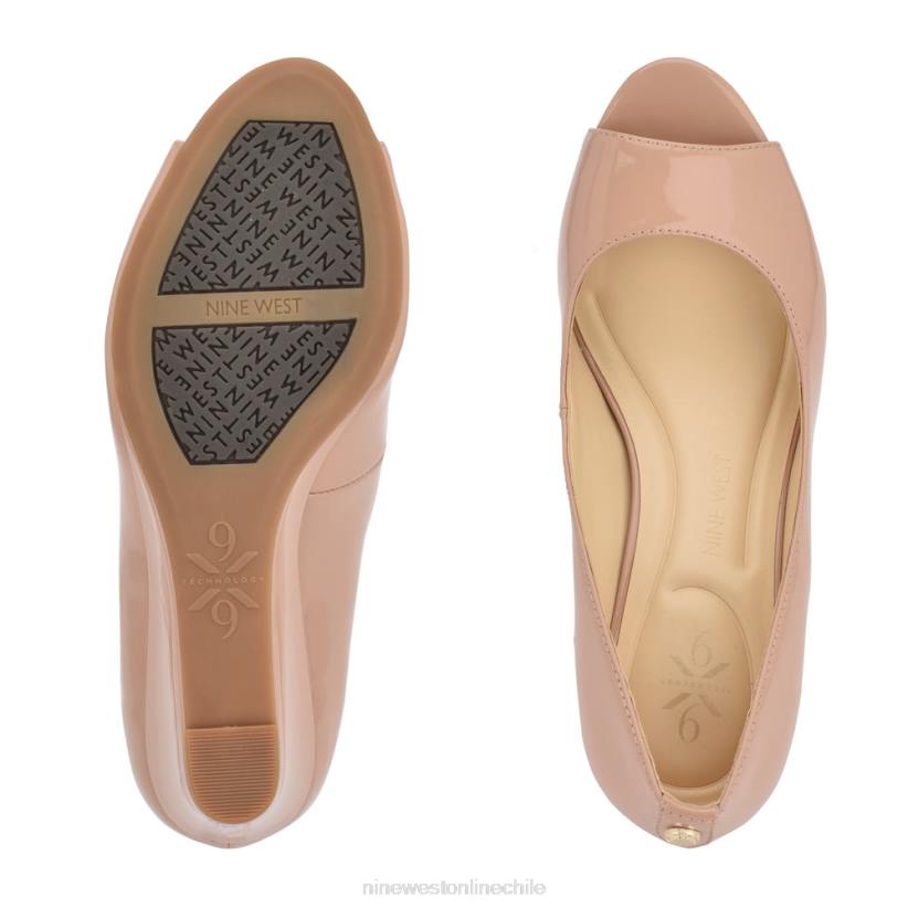 Nine West cuñas de vestir tipo capa 9x9 2Z2T1145 patente apenas desnuda Nine West shoes