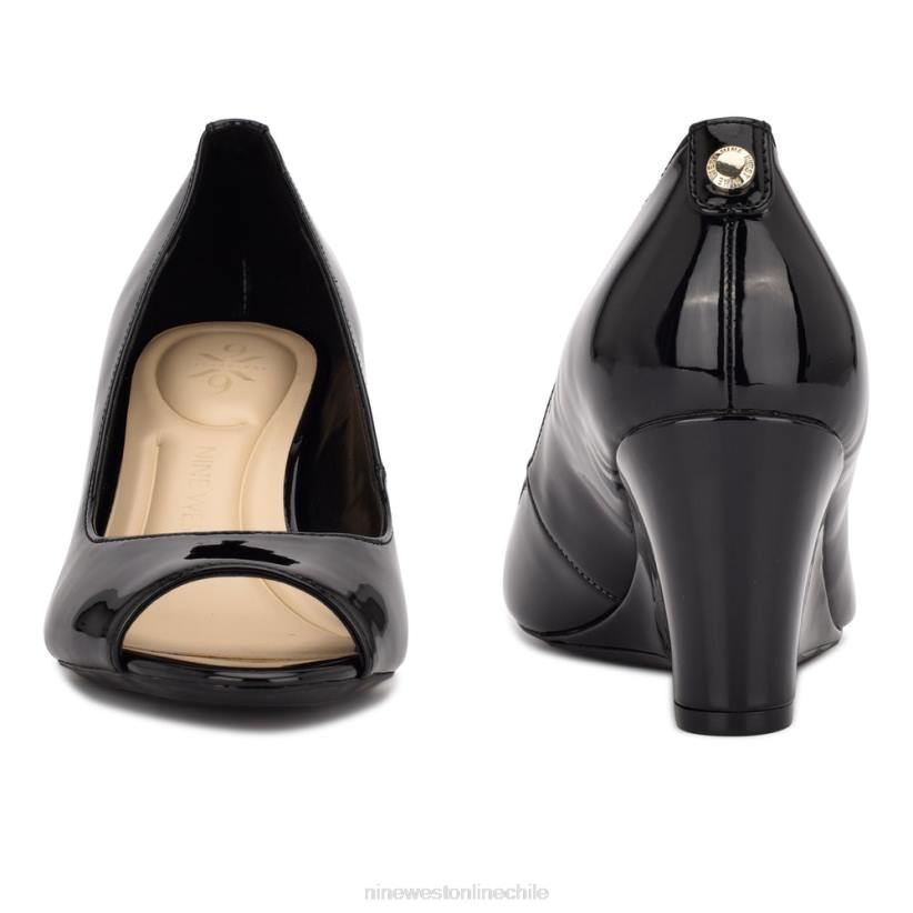 Nine West cuñas de vestir tipo capa 9x9 2Z2T2234 charol negro Nine West chile carteras