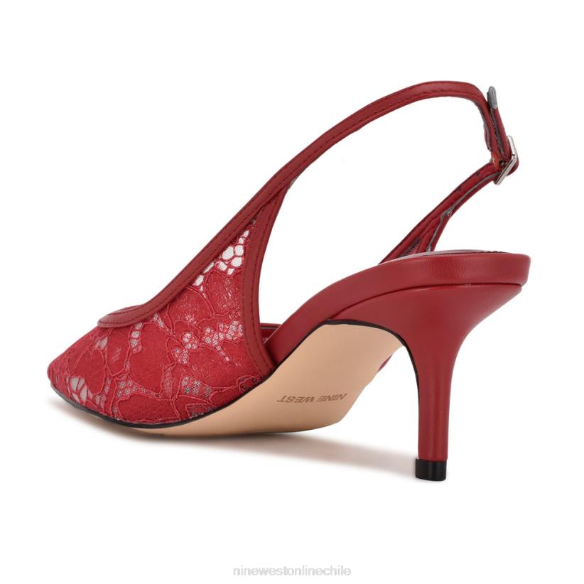 Nine West tacones destalonados arena 2Z2T1091 encaje rojo Nine West shoes