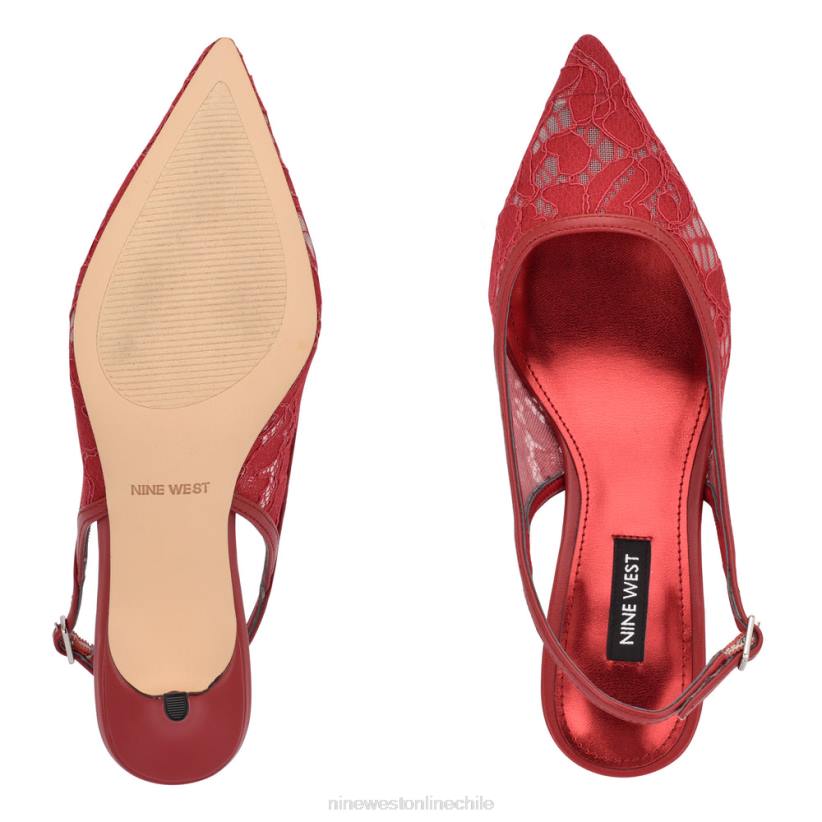 Nine West tacones destalonados arena 2Z2T1091 encaje rojo Nine West shoes