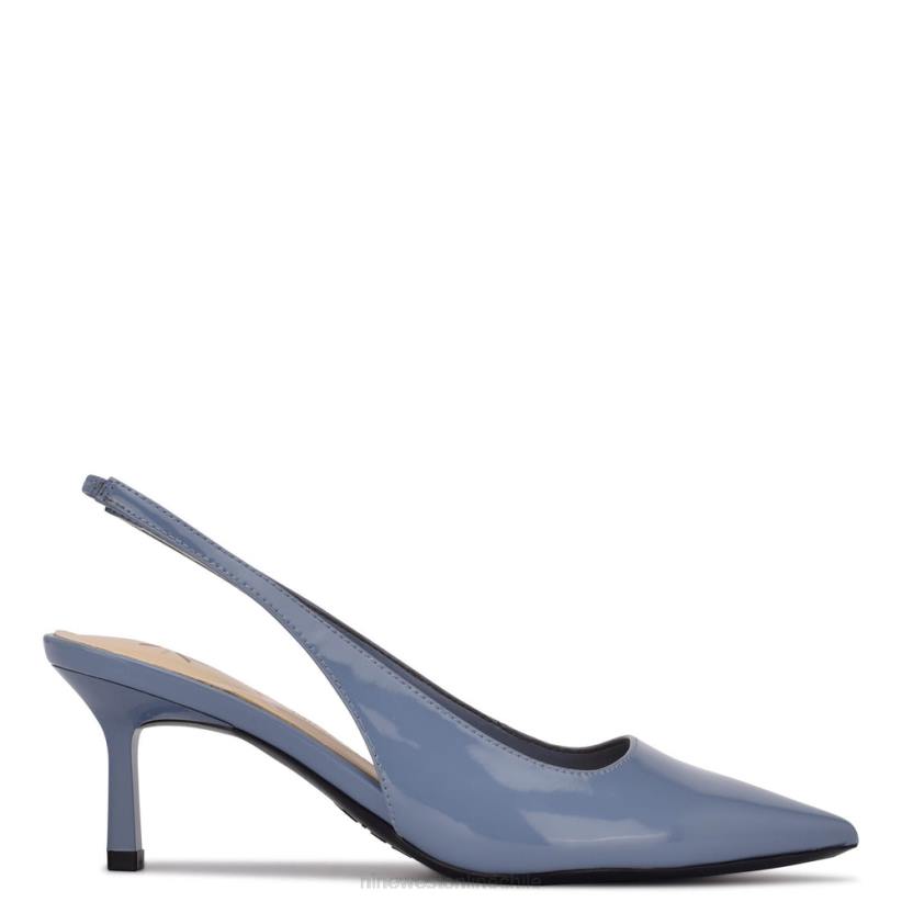 Nine West zapatos de tacón Kately 9x9 2Z2T1105 verde azulado Nine West zapatillas chile