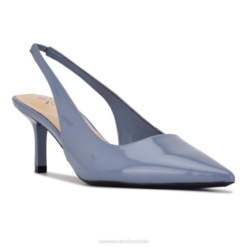 Nine West zapatos de tacón Kately 9x9 2Z2T1105 verde azulado Nine West zapatillas chile