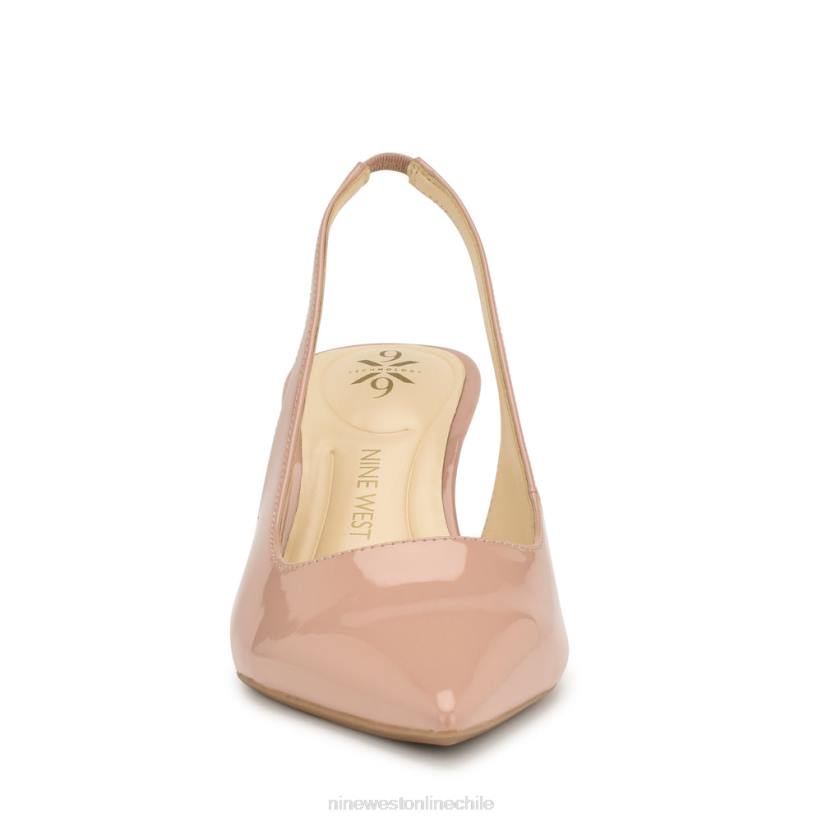 Nine West zapatos de tacón Kately 9x9 2Z2T2080 patente apenas desnuda Nine West cartera negra