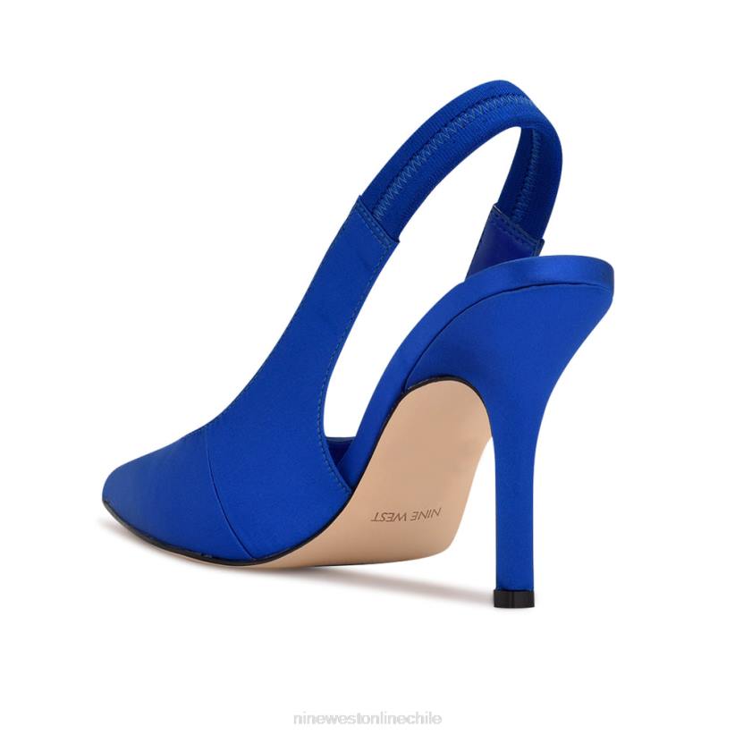 Nine West zapatos de tacón ciser 2Z2T960 satén azul Nine West sandals
