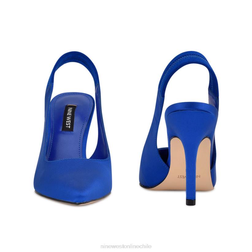 Nine West zapatos de tacón ciser 2Z2T960 satén azul Nine West sandals