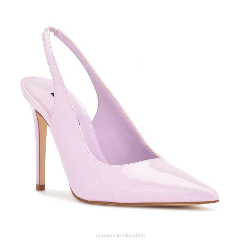 Nine West zapatos de tacón con tira trasera y puntera puntiaguda 2Z2T1567 patente morada Nine West zapatillas chile