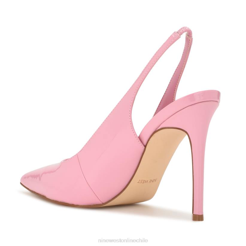 Nine West zapatos de tacón con tira trasera y puntera puntiaguda 2Z2T1586 patente rosa Nine West chile carteras