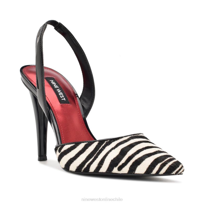 Nine West zapatos de tacón flory 2Z2T1348 cría de cebra Nine West cartera negra