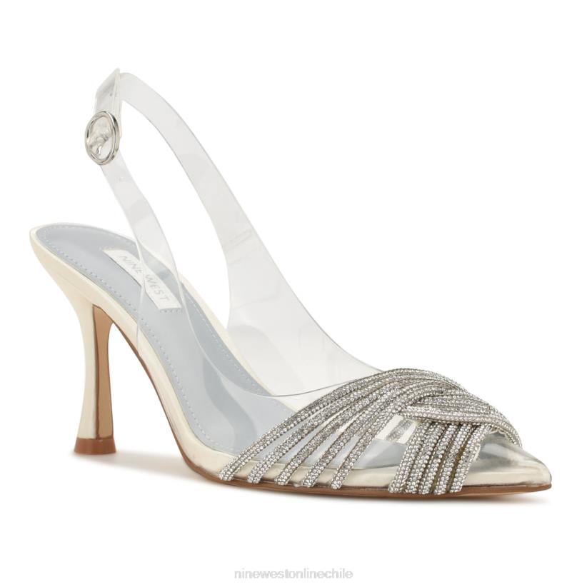 Nine West zapatos de tacón nalan 2Z2T1790 marfil/cristal transparente Nine West chile carteras