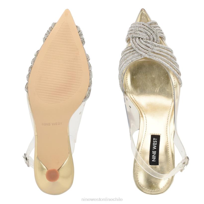 Nine West zapatos de tacón nalan 2Z2T1791 oro/cristal transparente Nine West chile outlet