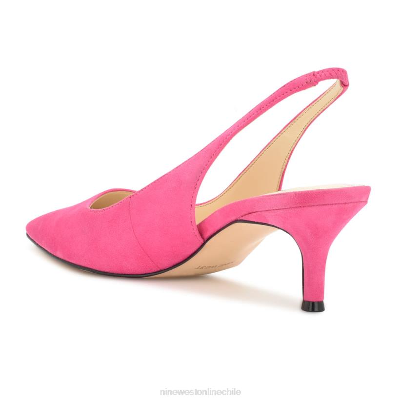 Nine West zapatos de tacón nataly 2Z2T1154 gamuza rosa neón Nine West chile carteras