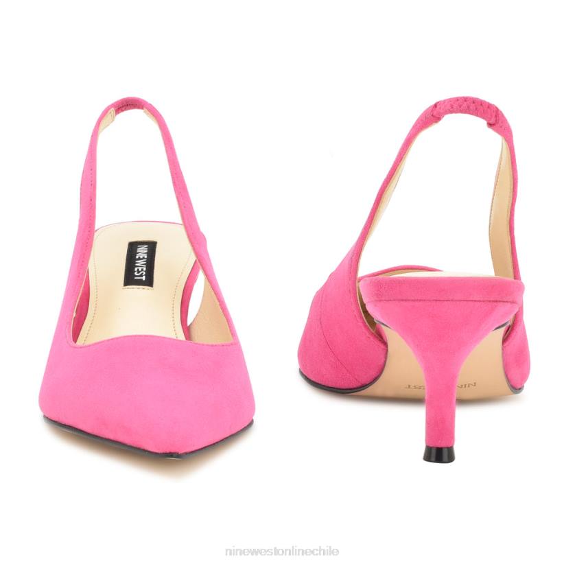 Nine West zapatos de tacón nataly 2Z2T1154 gamuza rosa neón Nine West chile carteras