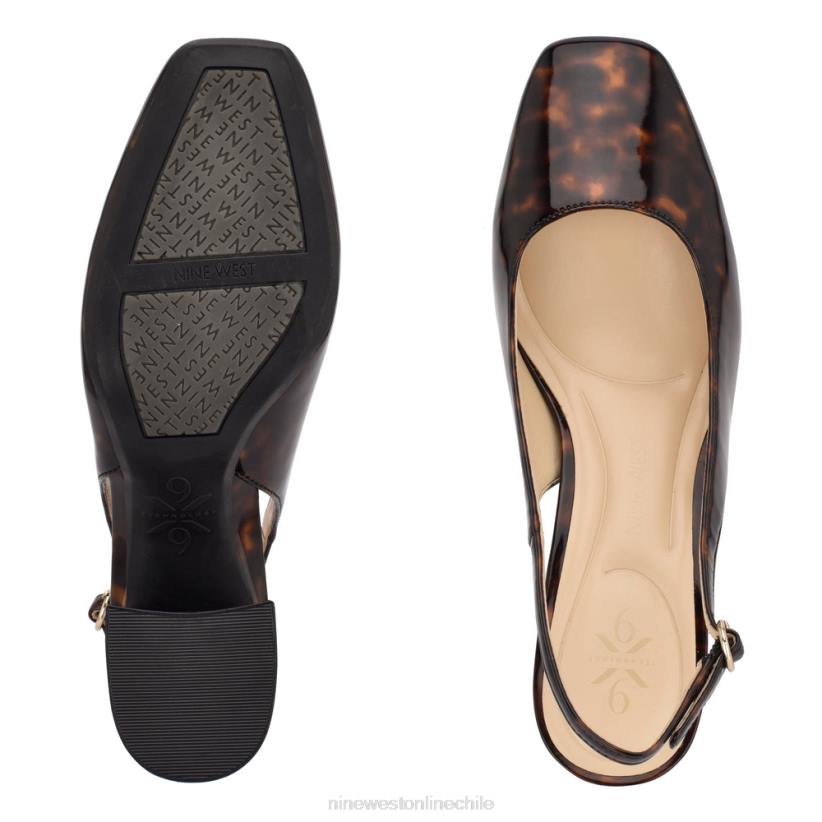 Nine West zapatos de tacón vila 9x9 2Z2T2152 tortuga marrón Nine West cartera negra