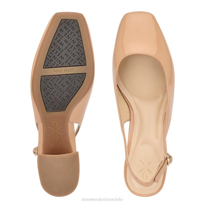 Nine West zapatos de tacón vila 9x9 2Z2T2154 patente apenas desnuda Nine West sandals