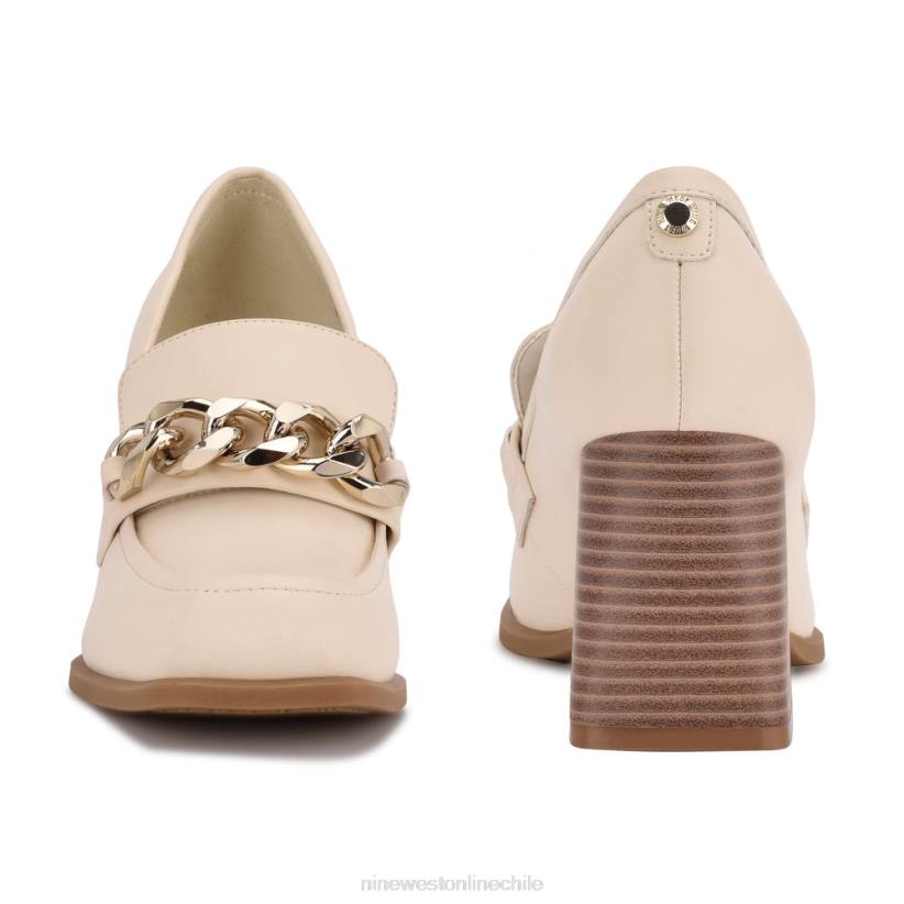 Nine West mocasines con tacón zynga 2Z2T2223 crema elegante Nine West chile outlet