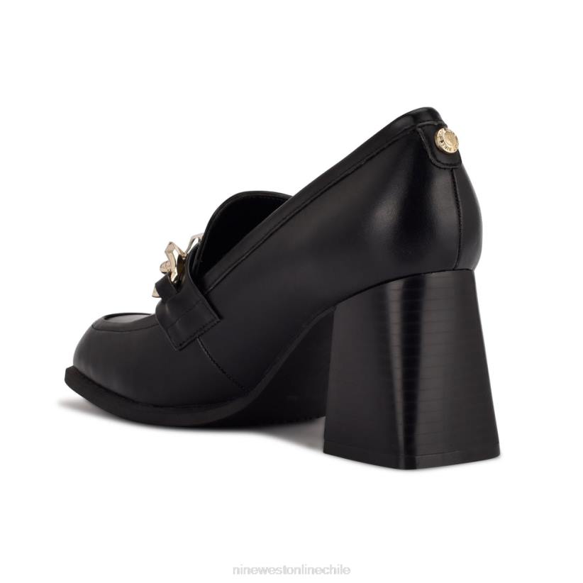 Nine West mocasines con tacón zynga 2Z2T2224 negro Nine West cartera negra