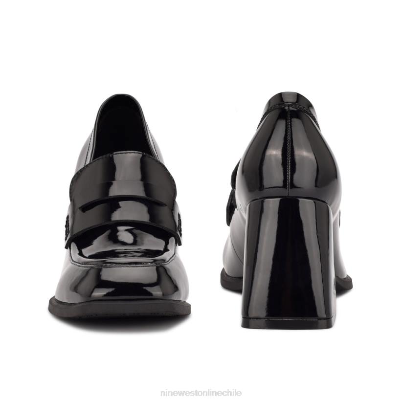 Nine West mocasines de tacón Zest 2Z2T2077 charol negro Nine West zapatillas chile