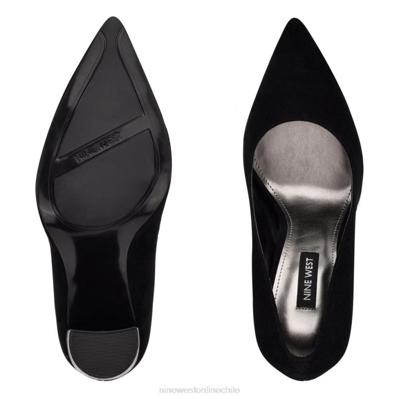 Nine West bombas de vestir eléctricas 2Z2T1354 ante negro/croco grabado Nine West cartera negra