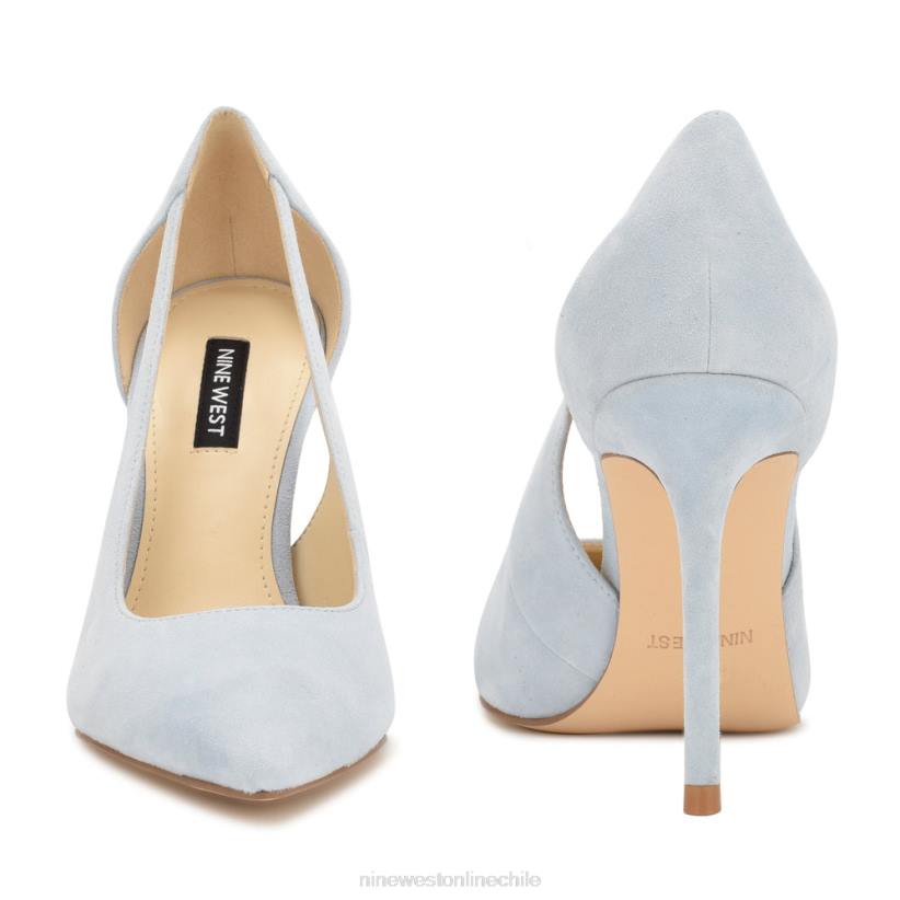 Nine West bombas recortadas favoritas 2Z2T1269 gamuza azul cielo Nine West chile outlet