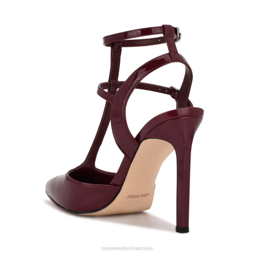 Nine West zapatos de tacón con correa en el tobillo tayes 2Z2T1341 patente de ciruela Nine West chile outlet