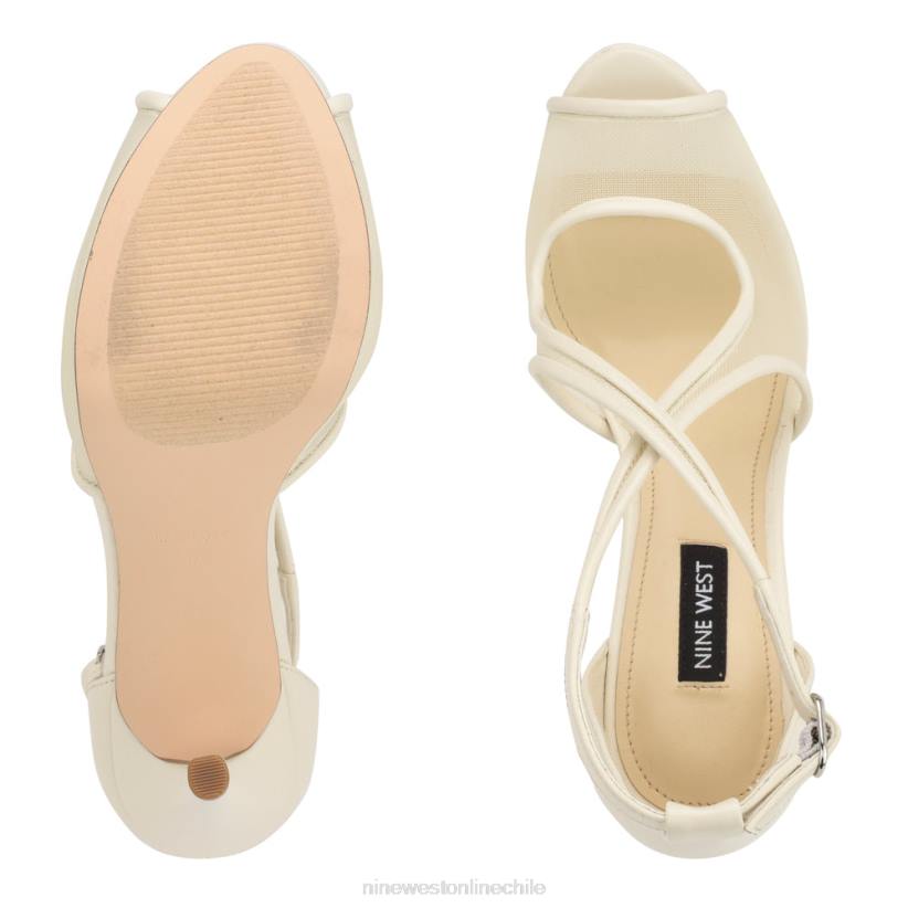 Nine West zapatos de tacón con plataforma peep toe hanya 2Z2T1264 crema elegante Nine West cartera negra