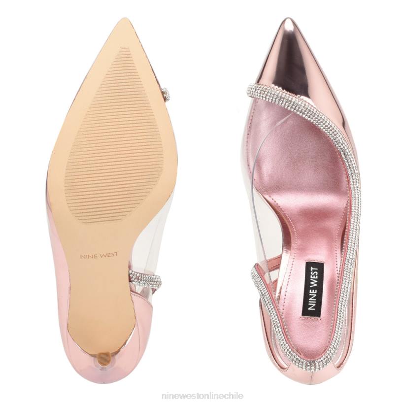 Nine West zapatos de tacón con punta fina finna 2Z2T1314 espejo rosa metalizado Nine West sandals