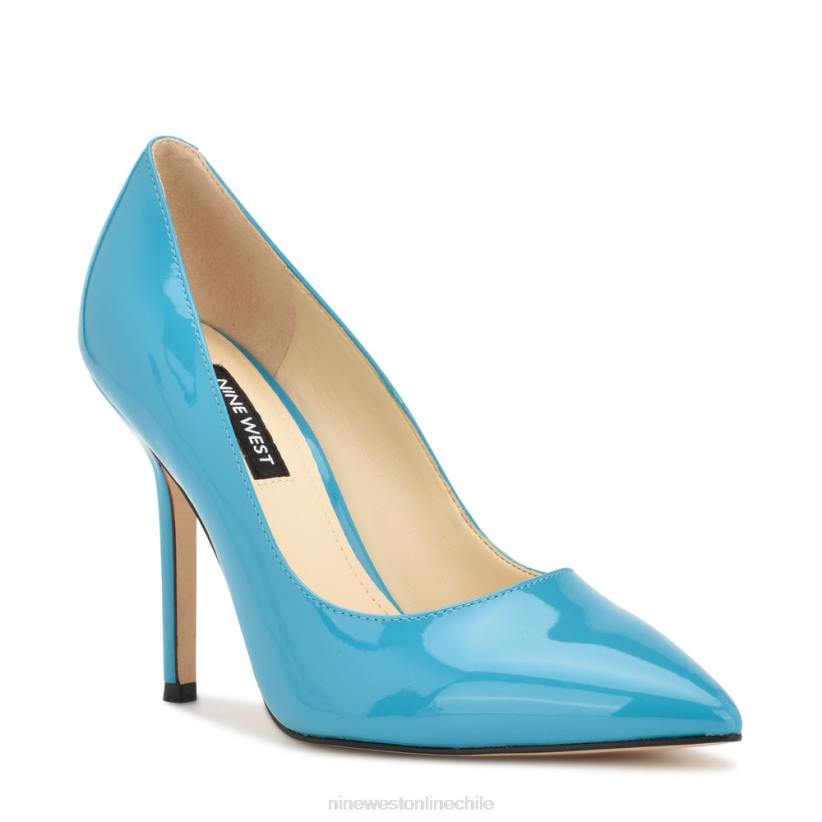 Nine West zapatos de tacón con punta puntiaguda bliss 2Z2T1263 charol azul agua Nine West chile outlet
