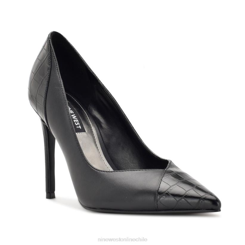 Nine West zapatos de tacón con punta puntiaguda flava 2Z2T1357 negro/cocodrilo Nine West zapatillas chile