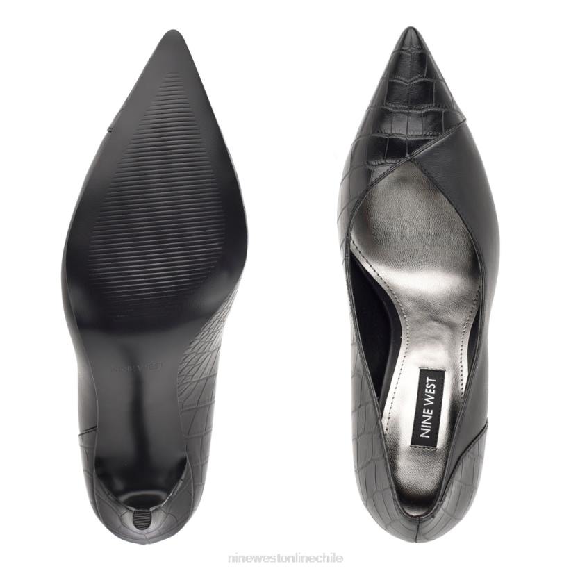 Nine West zapatos de tacón con punta puntiaguda flava 2Z2T1357 negro/cocodrilo Nine West zapatillas chile